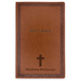 Personalized Soft Touch Brown Faux Leather NIV Bible