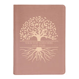 Personalized CSB She Reads Truth Community Study Bible Faux Leather Medium Print Size Rose Gold with FULL COVER Tree of Life Design
