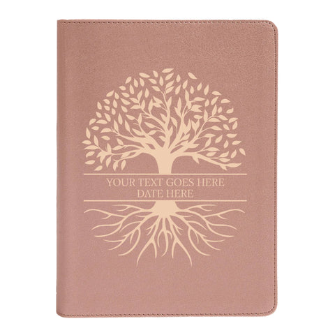 Personalized CSB She Reads Truth Community Study Bible Faux Leather Medium Print Size Rose Gold with FULL COVER Tree of Life Design