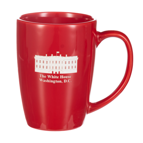 Ceramic Coffee Mug - (Deep Eteched - Screen Print) White House South Lawn