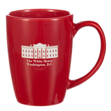 Ceramic Coffee Mug - (Deep Eteched - Screen Print) White House North Lawn