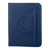 Full Size Zippered Padfolio -EOP debossed Press Seal