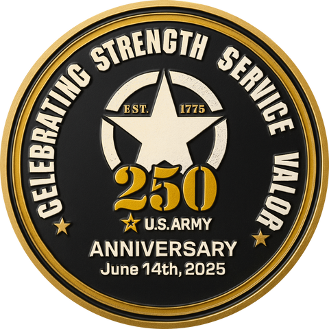 Official U.S. ARMY 250th Anniversary | Commemorative Challenge Coin