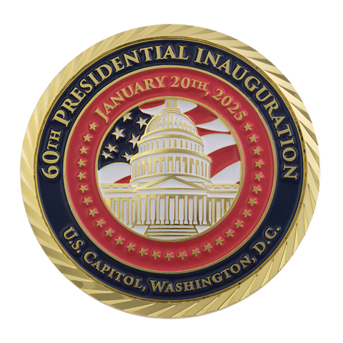 Buy Exclusive Trump Inauguration Challenge Coin 2025 Online | White ...