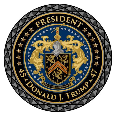 President Trump’s coin-Black and Gold Challenge Coin