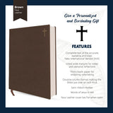 Trump 2025 Personalized NIV Bible – Brown Faux Leather