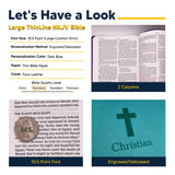 Trump 2025 Personalized KJV Bible – Teal Compact